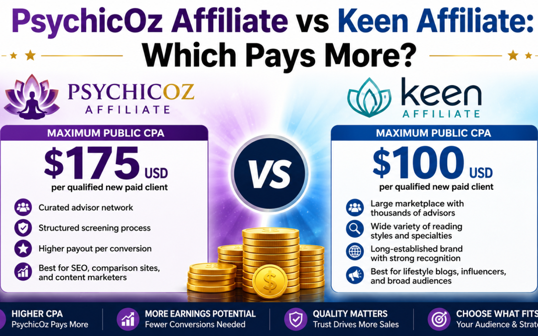 PsychicOz Affiliate vs Keen Affiliate: Which Pays More?